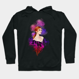 Katherine McNamara : Pink Splash Hoodie